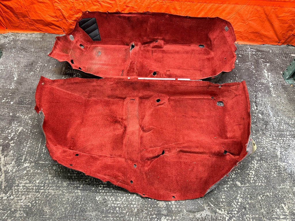 00-09 HONDA S2000 CONV 2.0L 2.2L F20C RED FLOOR CARPET MATS LEFT RIGHT OEM #S2K11