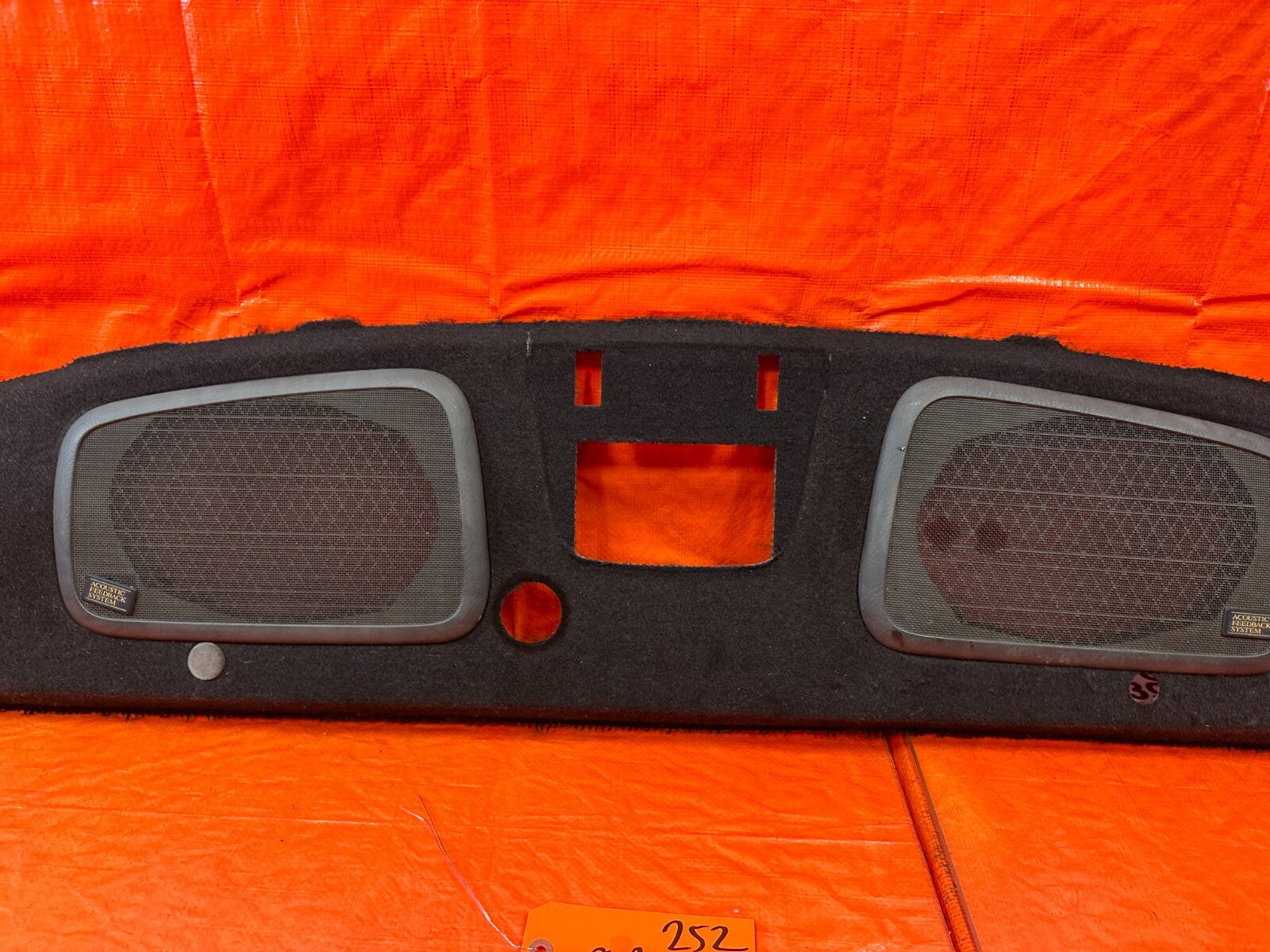 97 01 HONDA PRELUDE   REAR UPPER TRUNK TRIM / SPEAKER COVER TRAY  7