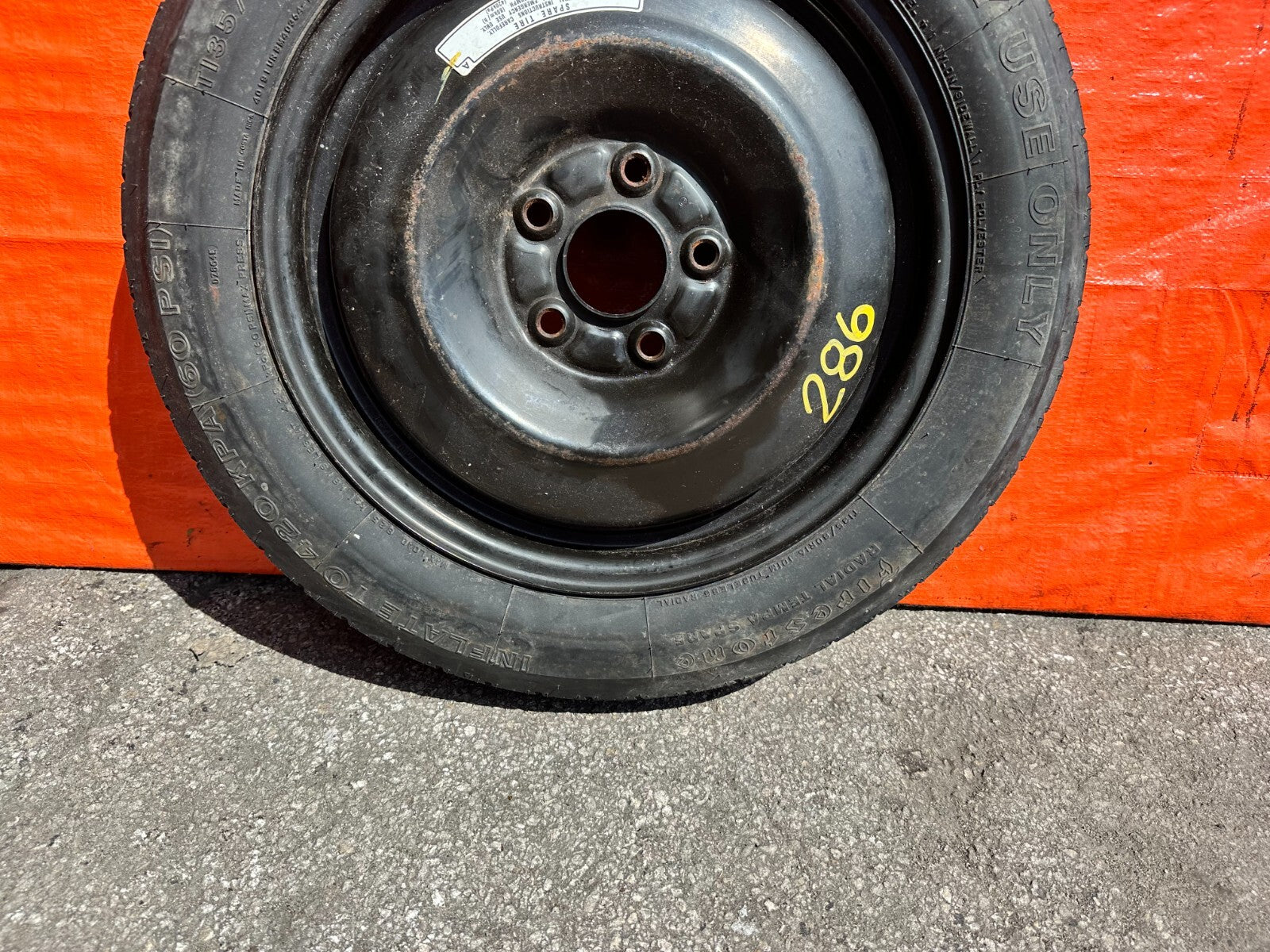 04 14 TSX / 02 06 RSX TYPE S 13 15 ILX / 06 15 CIVIC SI SPARE TIRE WHEEL RIM 2864