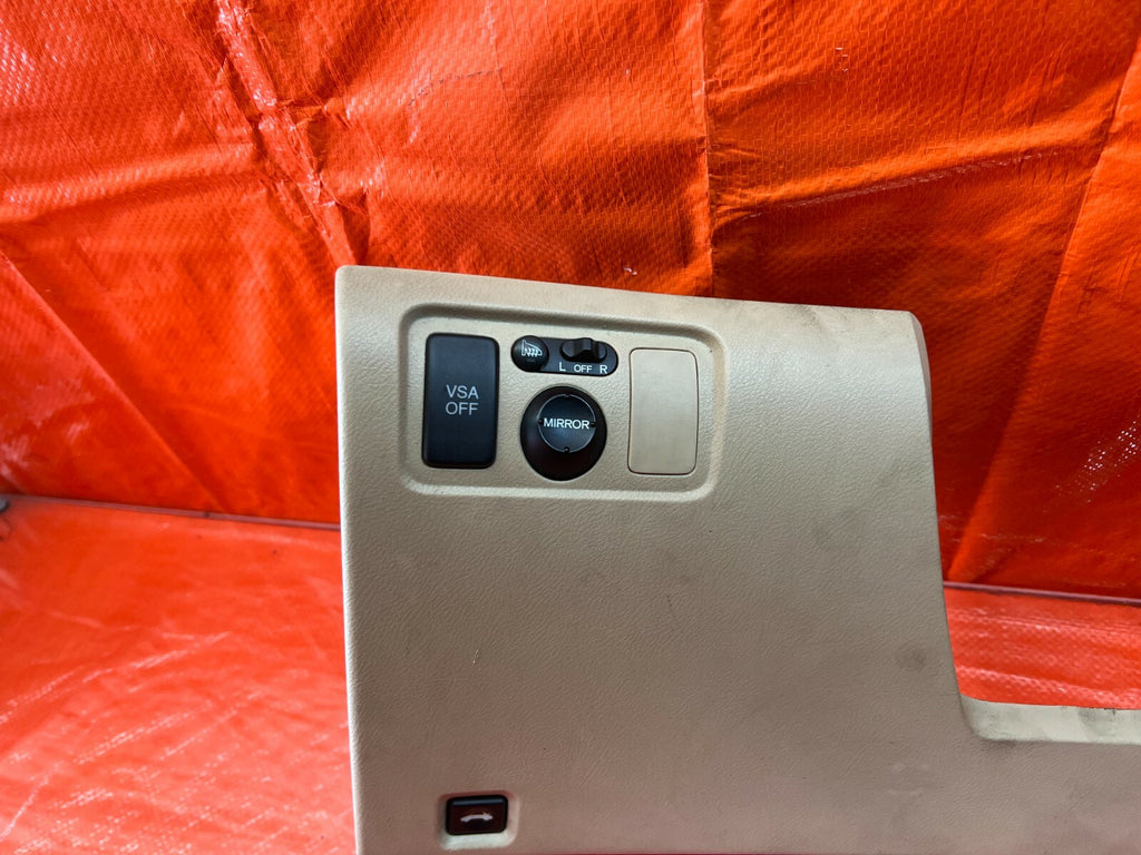 04 08 ACURA TL   KNEE TRIM UNDER STEERING COLUMN COVER   TAN   OEM FACTORY 1075