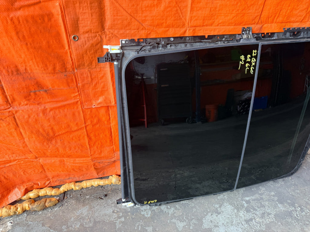 2022-2026 INFINITI QX60 FRONT & REAR PANORAMIC SUNROOF ROOF GLASS PANEL OEM OE9