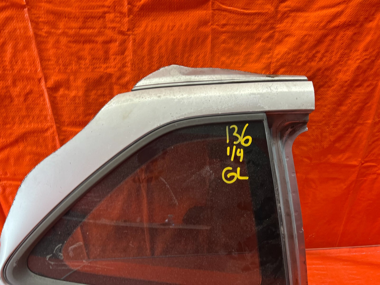 97 01 HONDA PRELUDE PASSENGER RIGHT REAR 1/4 QUARTER GLASS WINDOW OEM #1365