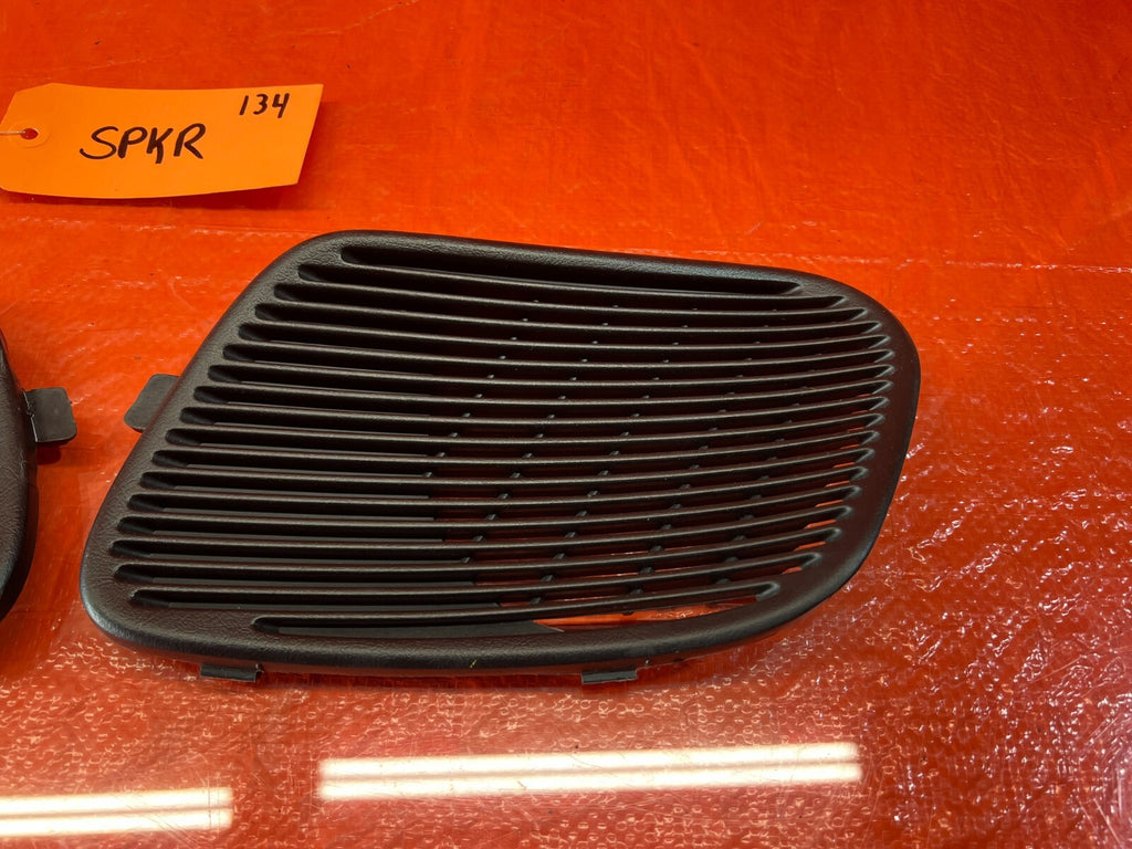 94 01 ACURA INTEGRA 2D REAR SPEAKER COVER TRIM PLASTIC LEFT  RIGHT BLACK OEM 1344
