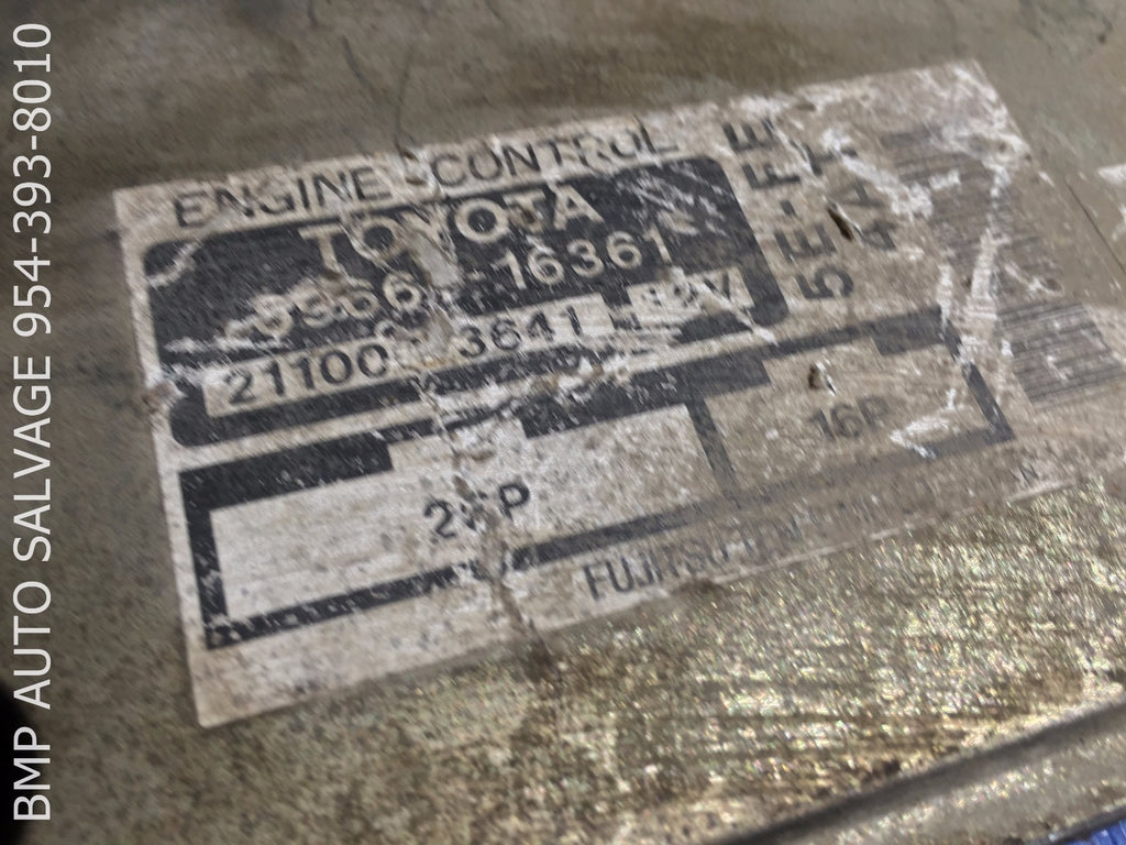 OEM 1996 TOYOTA TERCEL ECU # 89661 16361 ENGINE COMPUTER BRAIN ECM #1112 #RM771