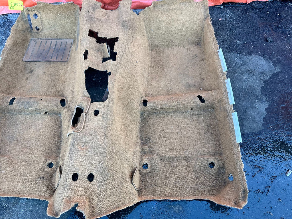 90 93 MAZDA MX 5 MIATA   INTERIOR FLOOR CARPET RUG MAT   BROWN TAN   OEM #2675