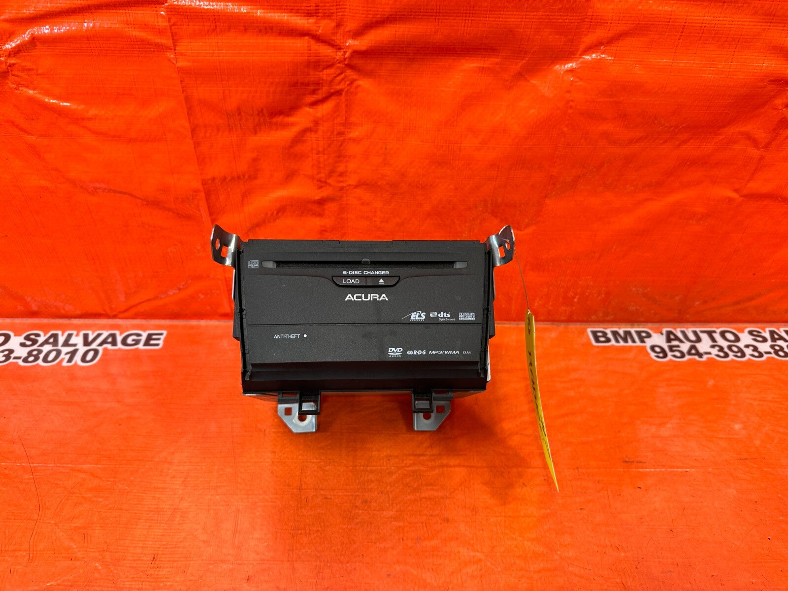 2009 ACURA TSX 6 DISC CD DVD PLAYER CHANGER RECEIVER TESTED 39100 TL2 A50 #70