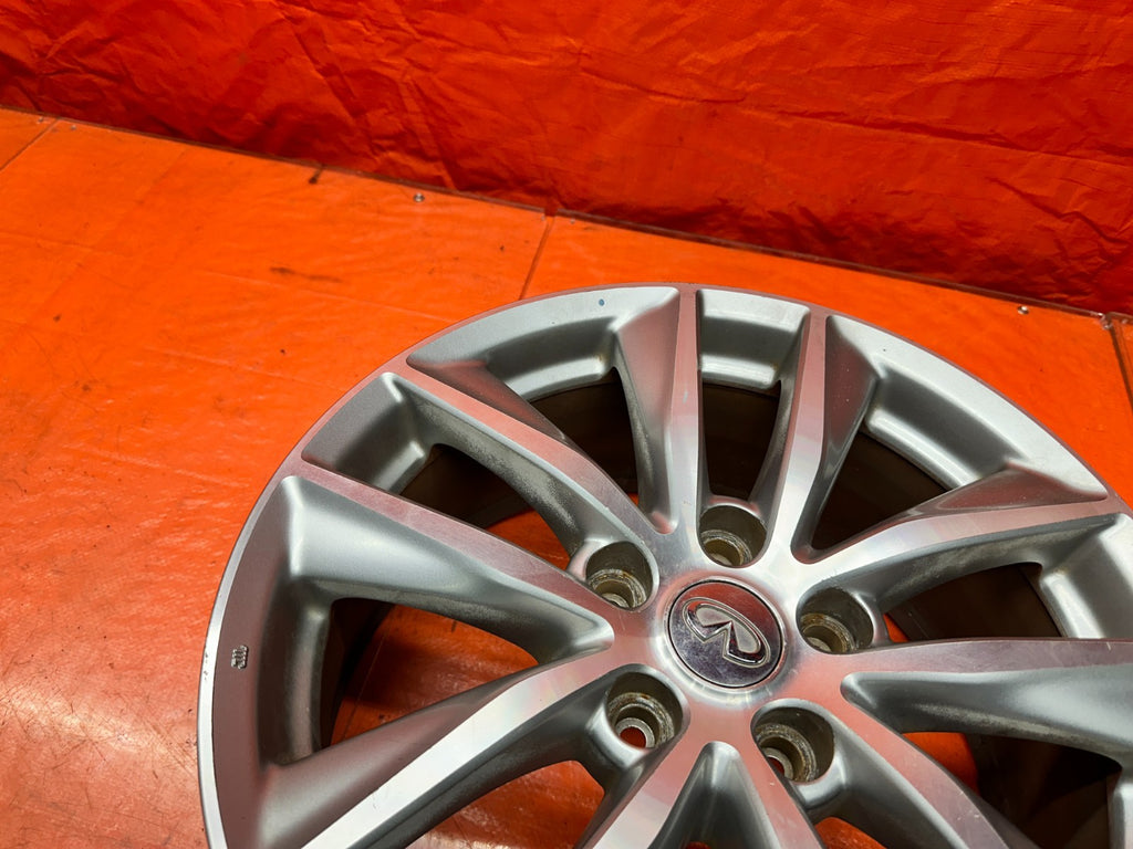 14-17 INFINITI Q50 17 INCH 10 SPOKE ALLOY WHEEL RIM W/ TPMS SENSOR OEM FACTORY F9