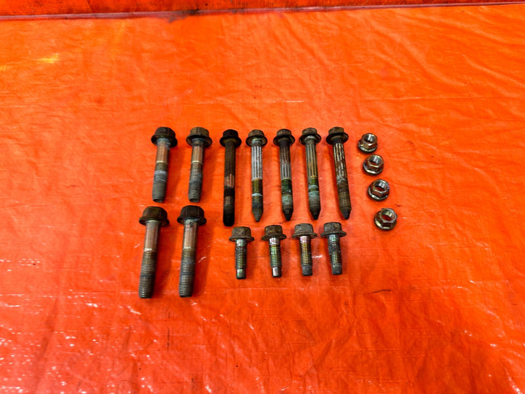 92 00 HONDA CIVIC TRAILING ARM REAR DISC COMPENSATOR ARM BOLTS HARDWARE OEM #2951