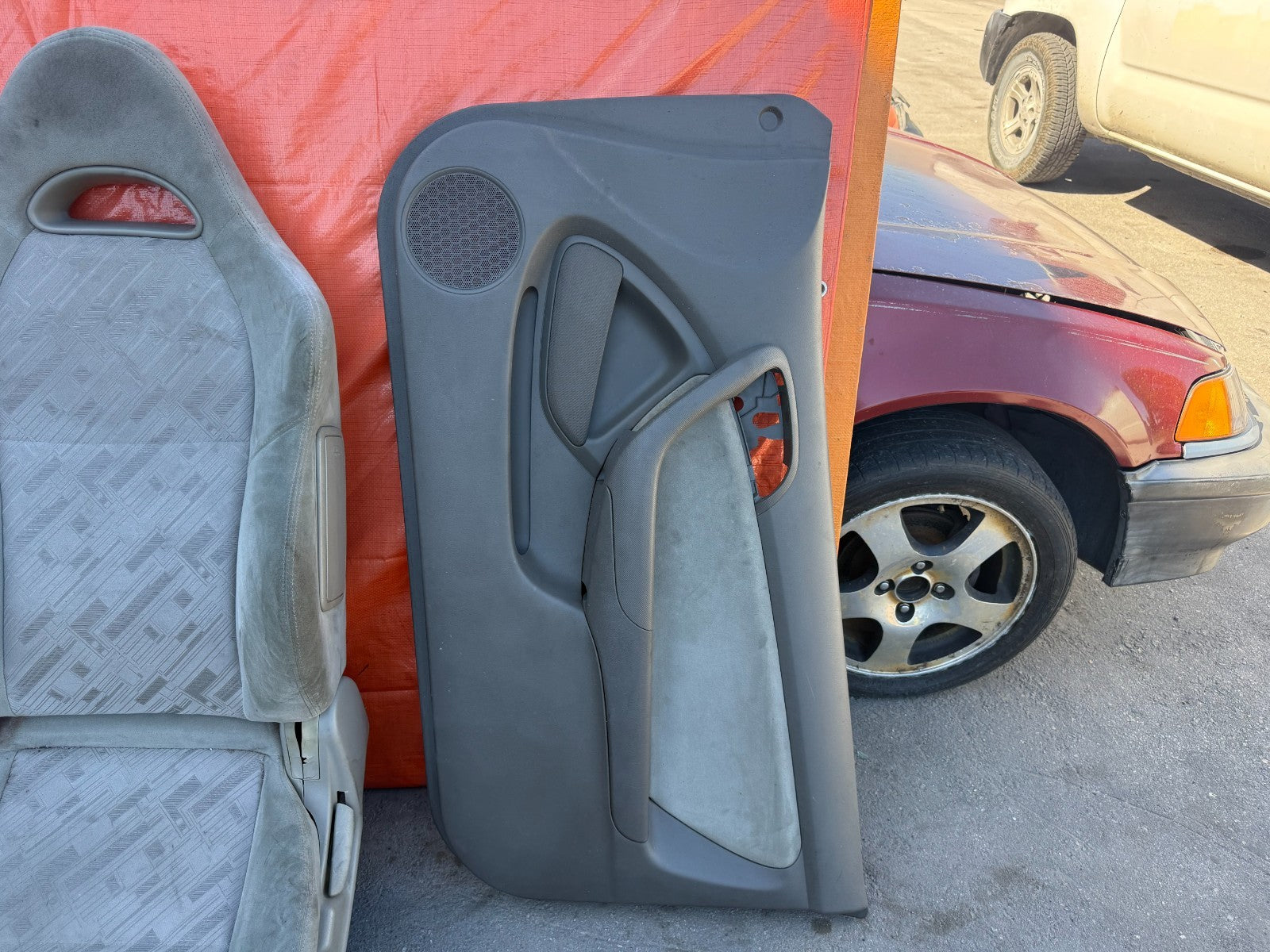 02 06 ACURA RSX   COMPLETE CLOTH INTERIOR   FRONT SEATS REAR SEATS DOOR PANELS5