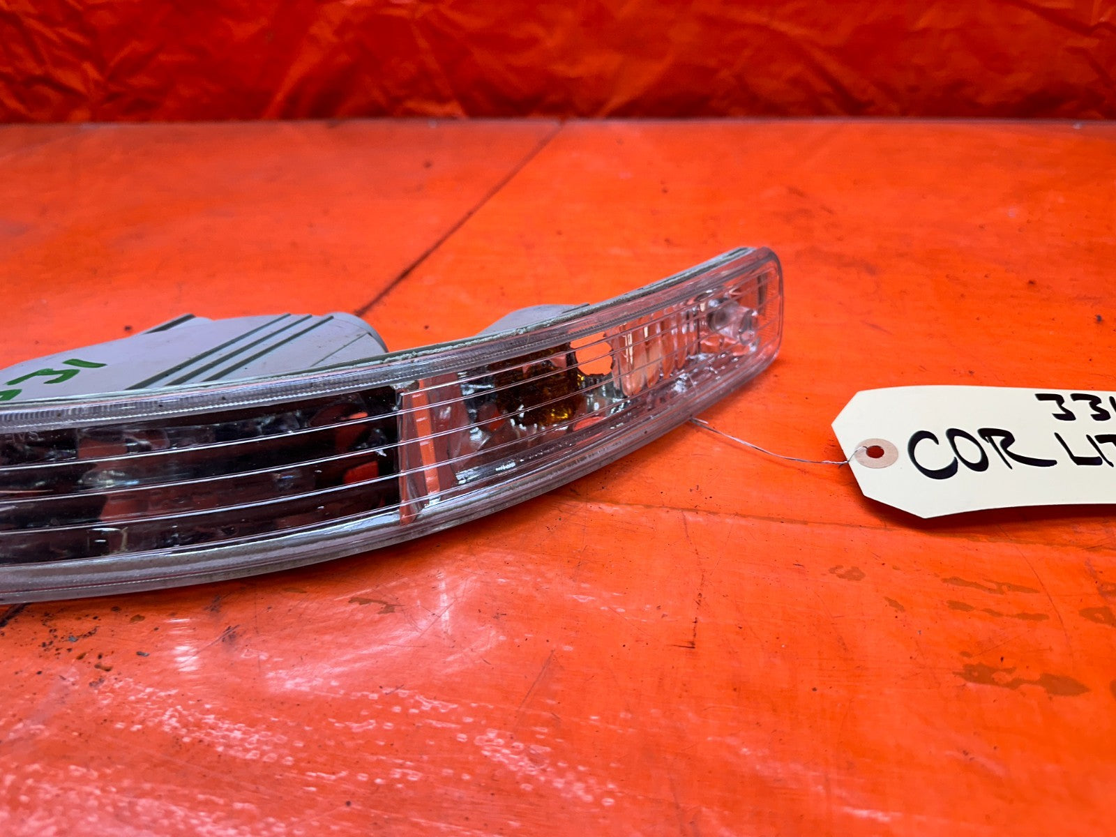 98 01 ACURA INTEGRA AFTERMARKET CLEAR FRONT BUMPER TURN SIGNAL LIGHTS #3312