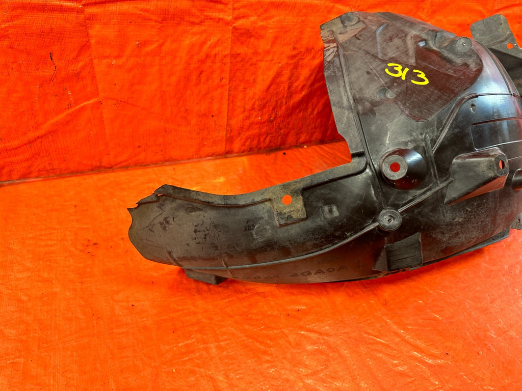 14 23 INFINITI Q50   DRIVER LEFT FRONT FENDER LINER REAR PORTION   OEM 31410