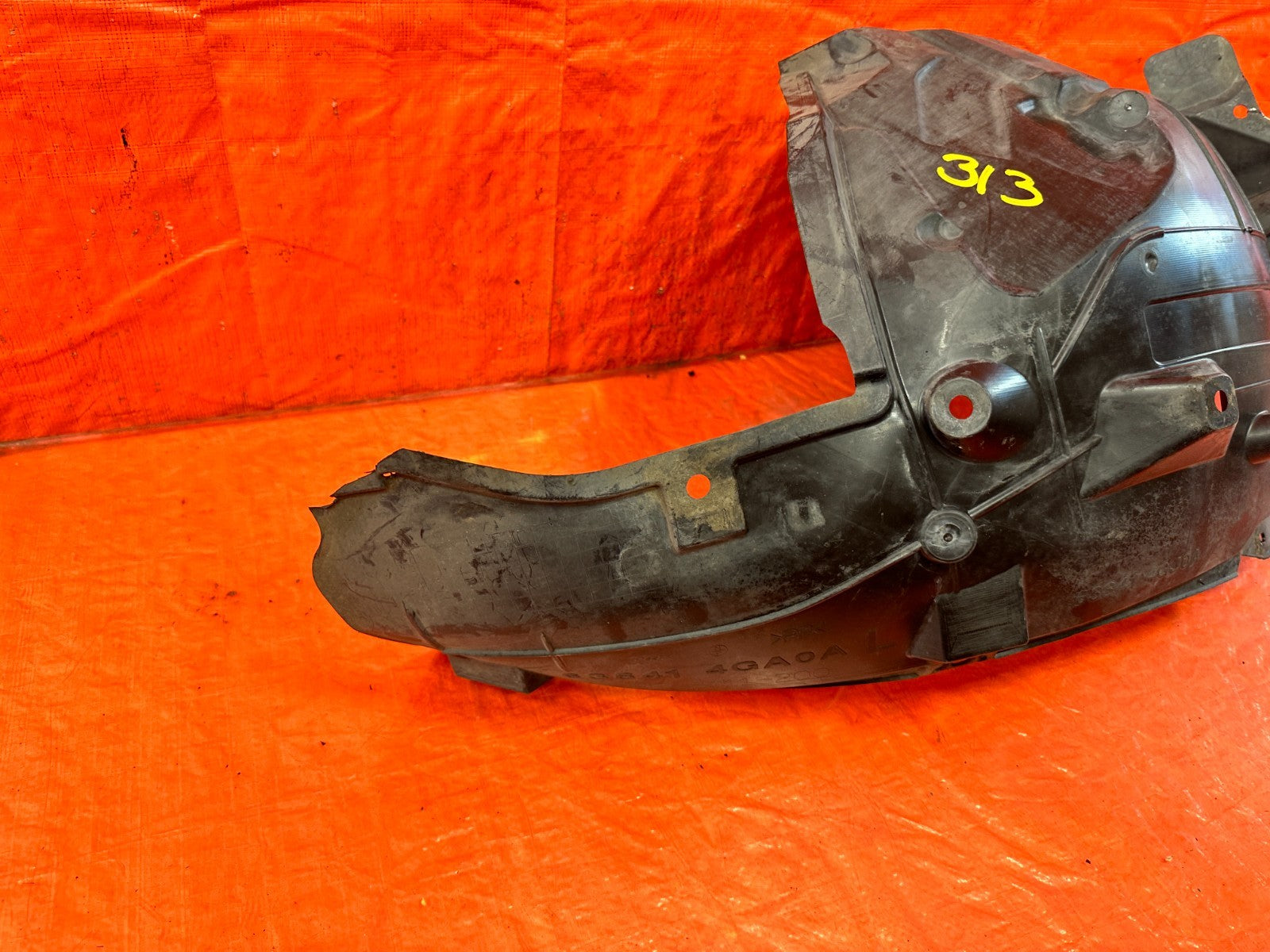 14 23 INFINITI Q50   DRIVER LEFT FRONT FENDER LINER REAR PORTION   OEM 31410