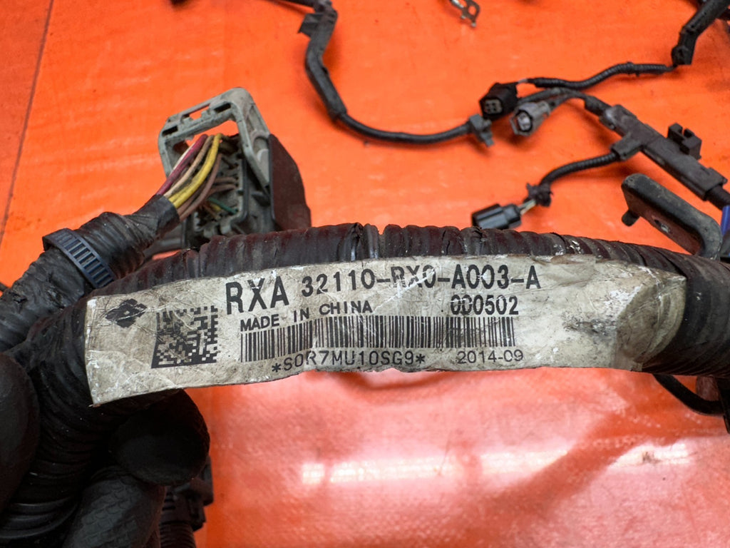 13 15 HONDA CIVIC SI 4D 2.4L K24Z7 ENGINE WIRING WIRE HARNESS LOOM OEM #33414