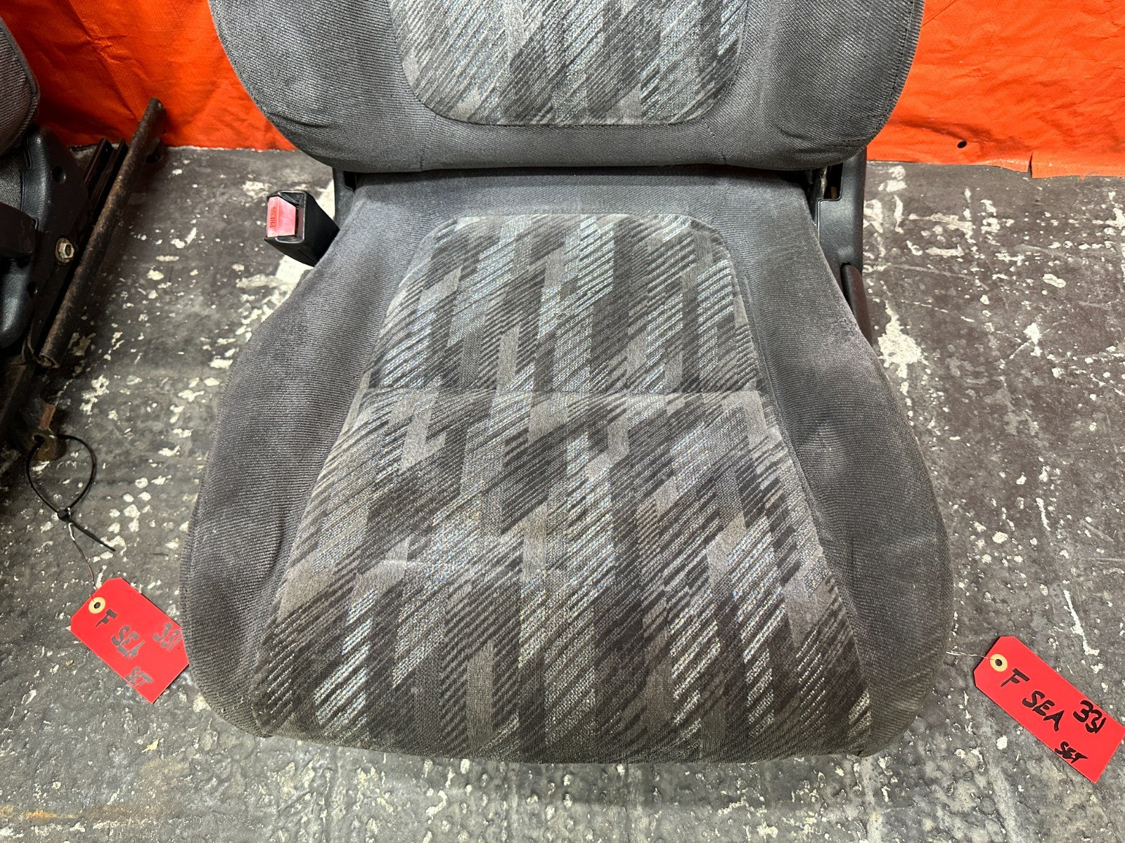 94 01 ACURA INTEGRA FRONT LEFT RIGHT CONFETTI SEATS OEM #3313