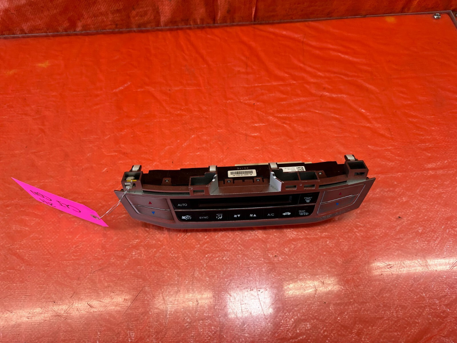 2015 HONDA ACCORD SEDAN EX EXL   HVAC AIR CONDITIONING AC HEATER CLIMATE CONTROL6