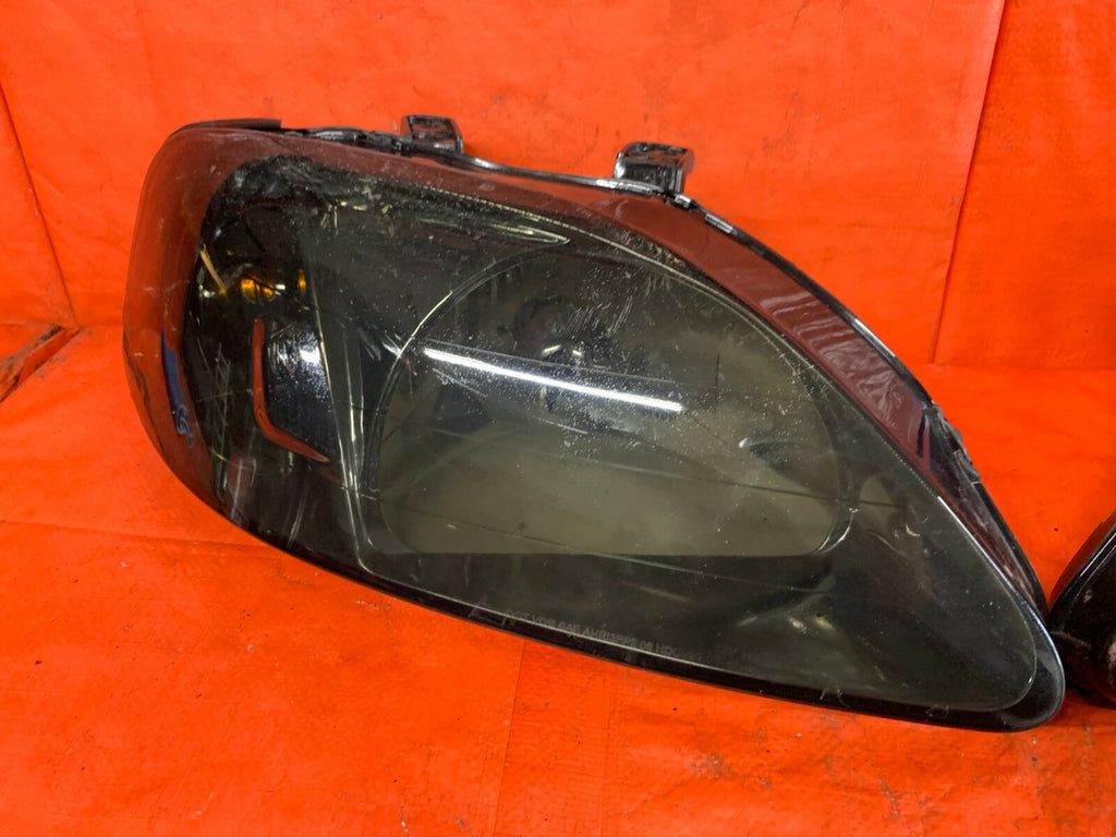99 00 HONDA CIVIC SI EM1   BLACKED OUT HEADLIGHT HEADLAMP SET HEADLIGHTS 5