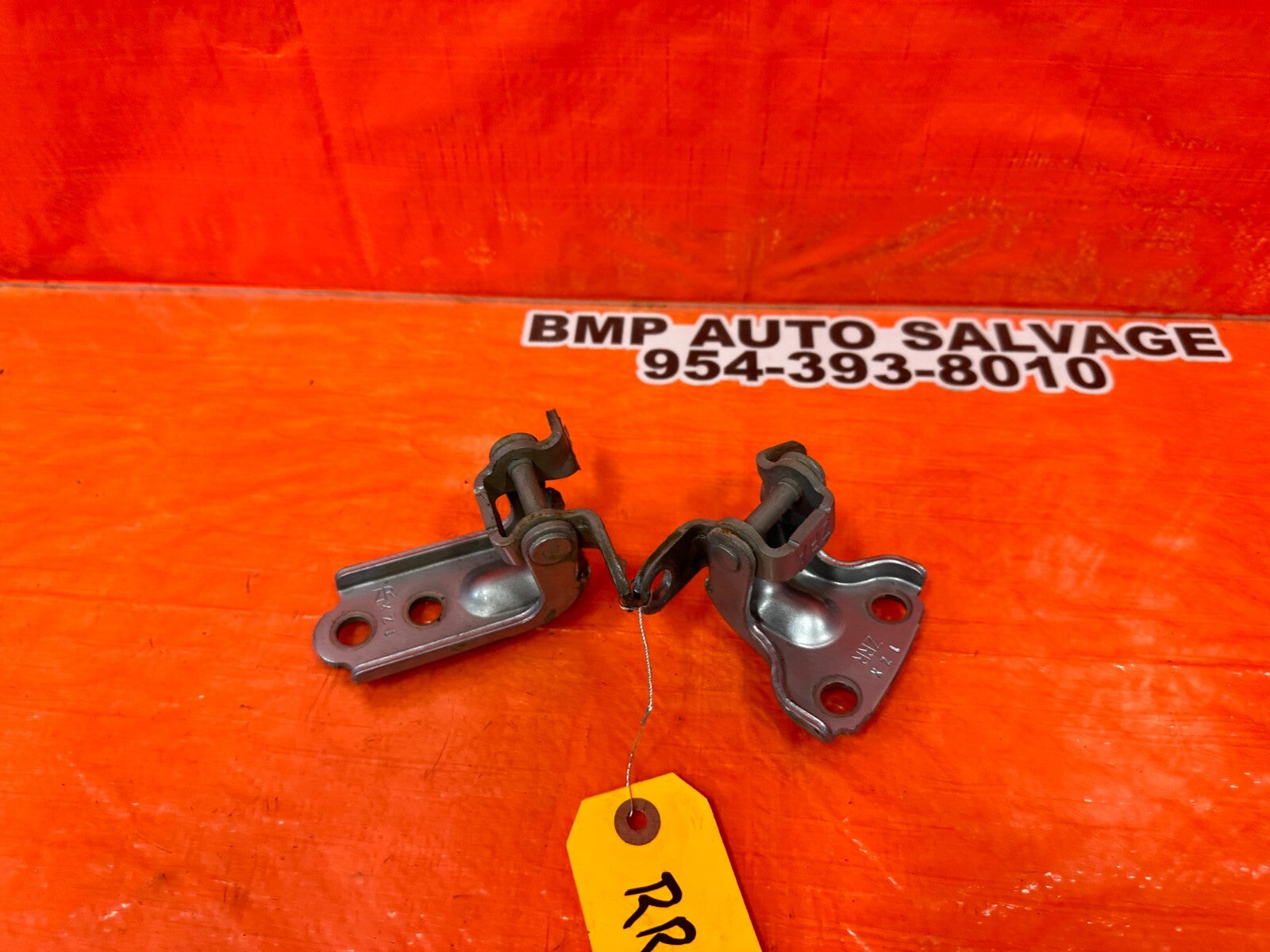 2012 SUBARU WRX STI SEDAN PASSENGER RIGHT REAR DOOR HINGE SET UPPER LOWER OEM 746