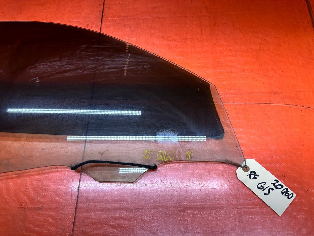 2016-2020 INFINITI Q60 COUPE PASSENGER RIGHT FRONT DOOR GLASS WINDOW OEM #20Q605