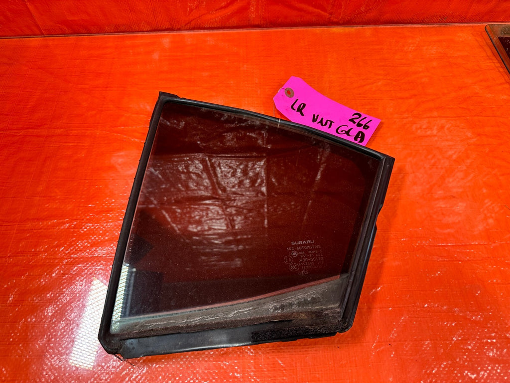 15 21 SUBARU WRX & STI DRIVER LEFT REAR   DOOR VENT GLASS   OEM #2660