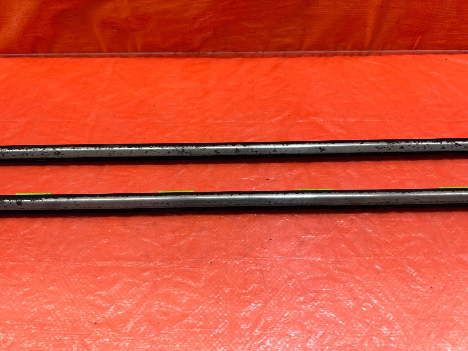 96 00 HONDA CIVIC COUPE HATCH EXTERIOR DOOR WINDOW GLASS TRIM SET LEFT RIGHT 1917