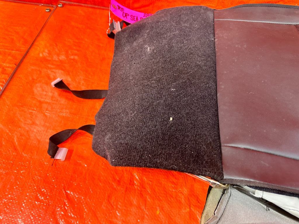 17 20 INFINITI Q60   PASSENGER RIGHT FRONT UPPER SEAT SKIN LEATHER WRAP OEM 28914