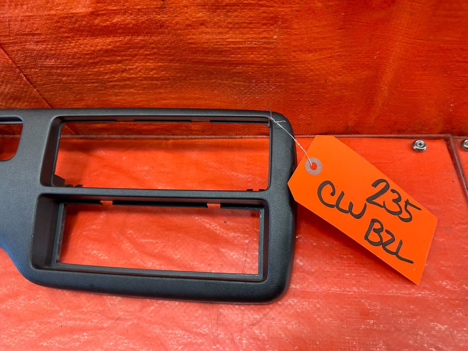 94 95 HONDA CIVIC   CLIMATE CONTROL BEZEL SURROUND TRIM PLASTIC   OEM #2352