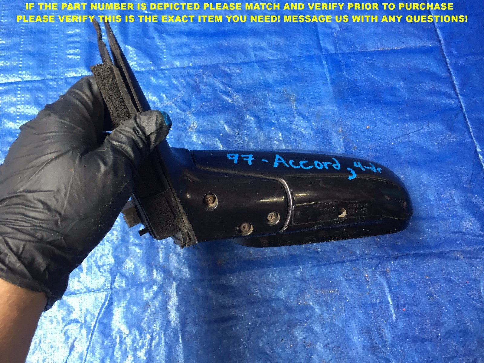 OEM 1994 1995 1996 19997 HONDA ACCORD SEDAN DRIVER LEFT SIDE VIEW MIRROR 33