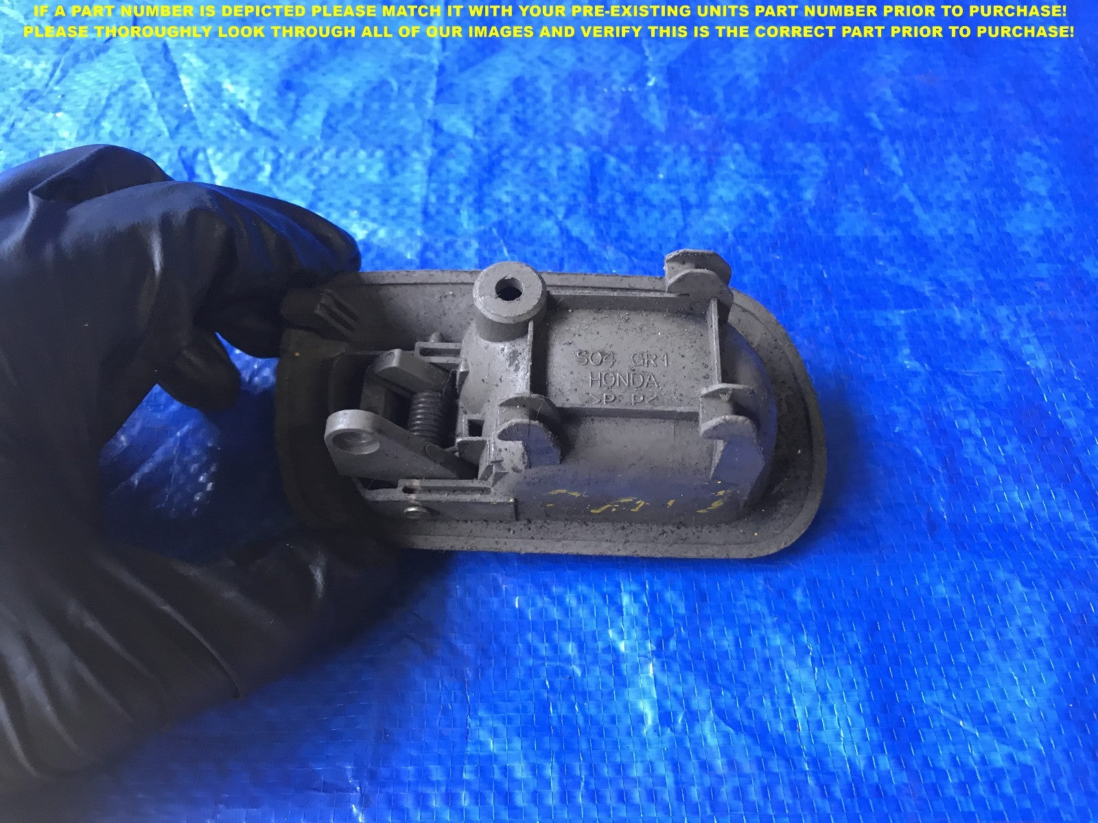 OEM 1996 1998 HONDA CIVIC SEDAN PASSENGER RIGHT REAR INTERIOR DOOR HANDLE   1