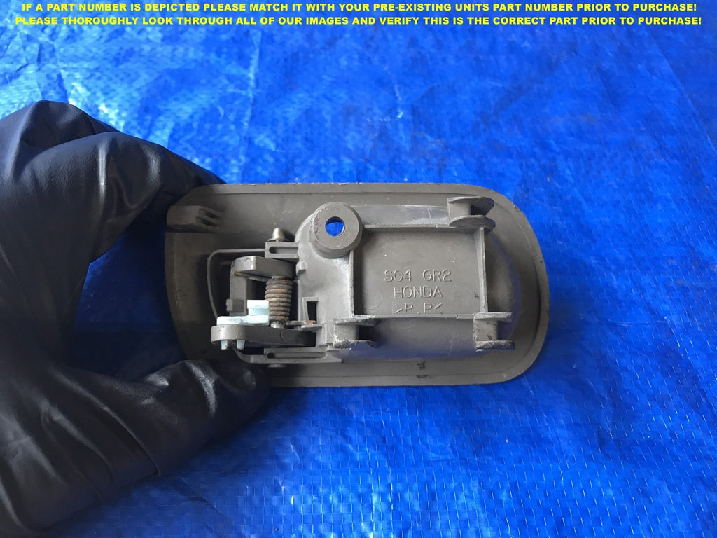 OEM 1996 1998 HONDA CIVIC SEDAN PASSENGER RIGHT REAR INTERIOR DOOR HANDLE  1