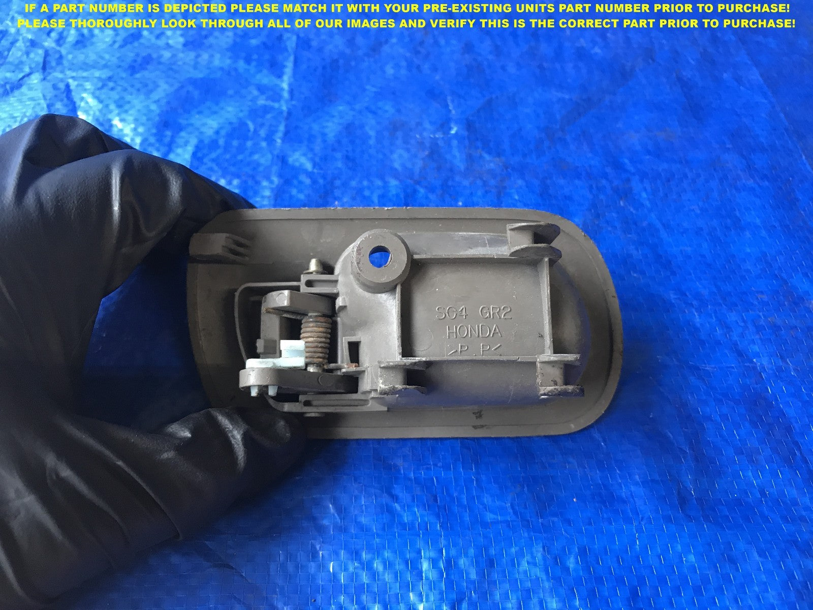 OEM 1996 1998 HONDA CIVIC SEDAN PASSENGER RIGHT REAR INTERIOR DOOR HANDLE  1