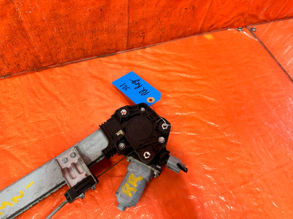 09 14 ACURA TSX   PASSENGER RIGHT REAR   WINDOW REGULATOR W/ MOTOR   OEM #3219