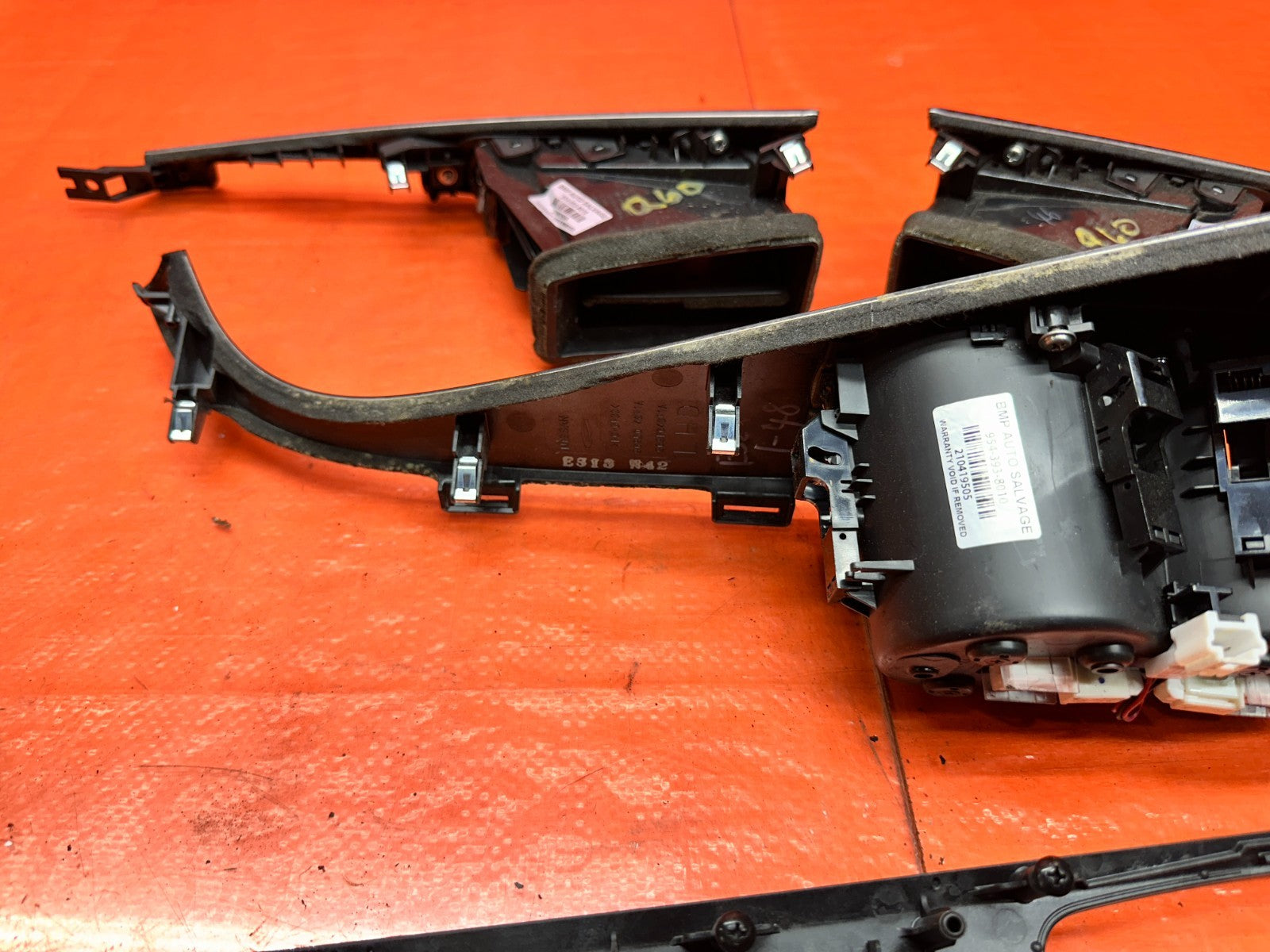 16 23 INFINITI Q60 BLUE CARBON FIBER INTERIOR TRIM DASH KIT OEM FACTORY19