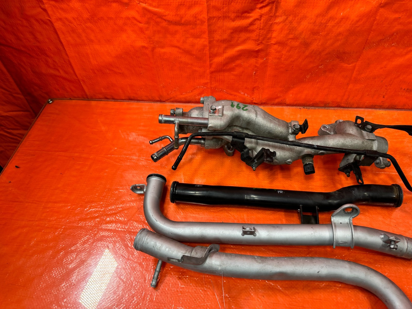 13 16 HYUNDAI GENESIS COUPE 3.8L   ALUMINUM COOLANT PIPE WATER PASSAGE   OEM 2995
