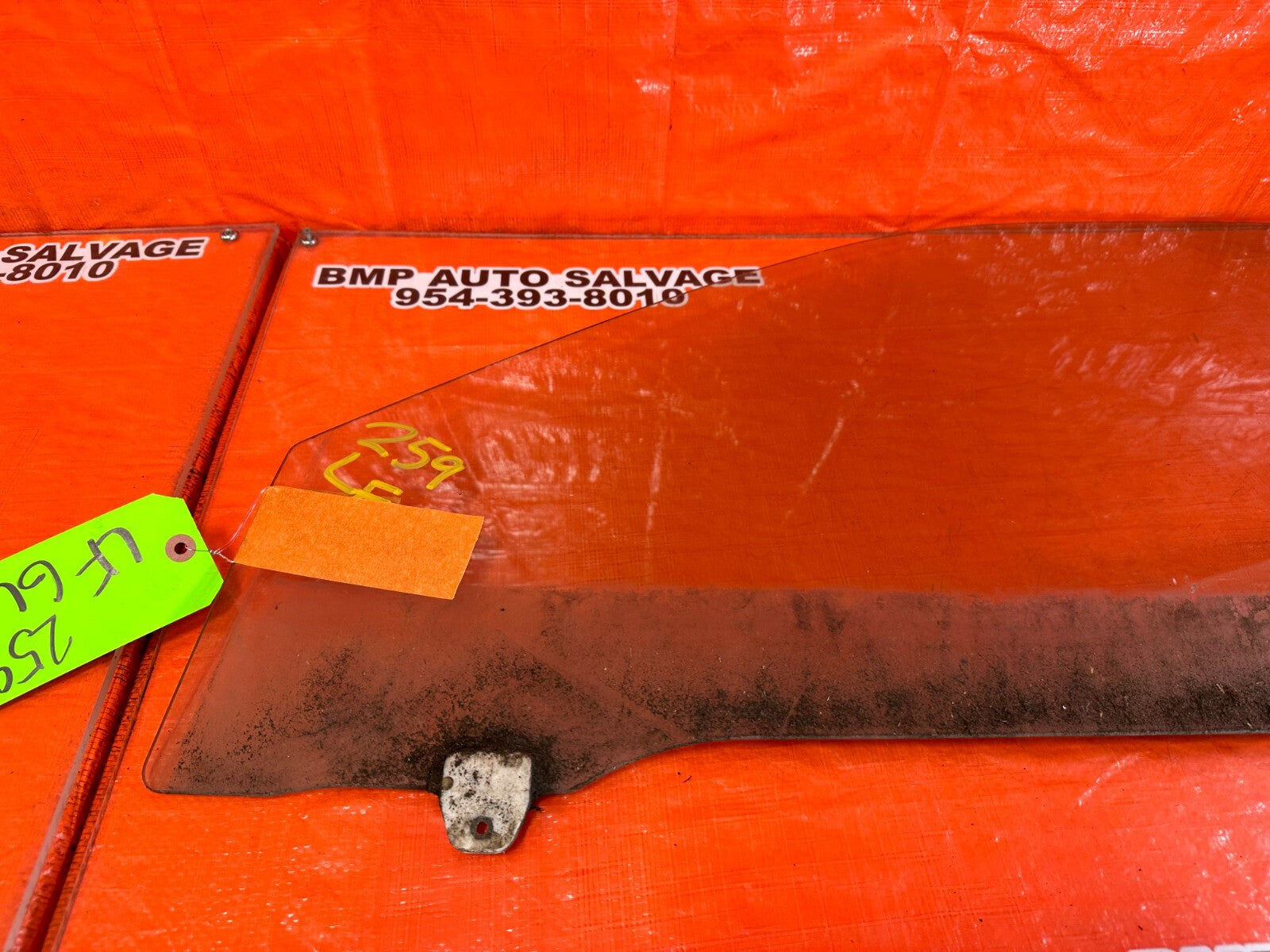 97 01 HONDA PRELUDE   DOOR GLASS WINDOW   DRIVER LEFT SIDE   OEM #2595