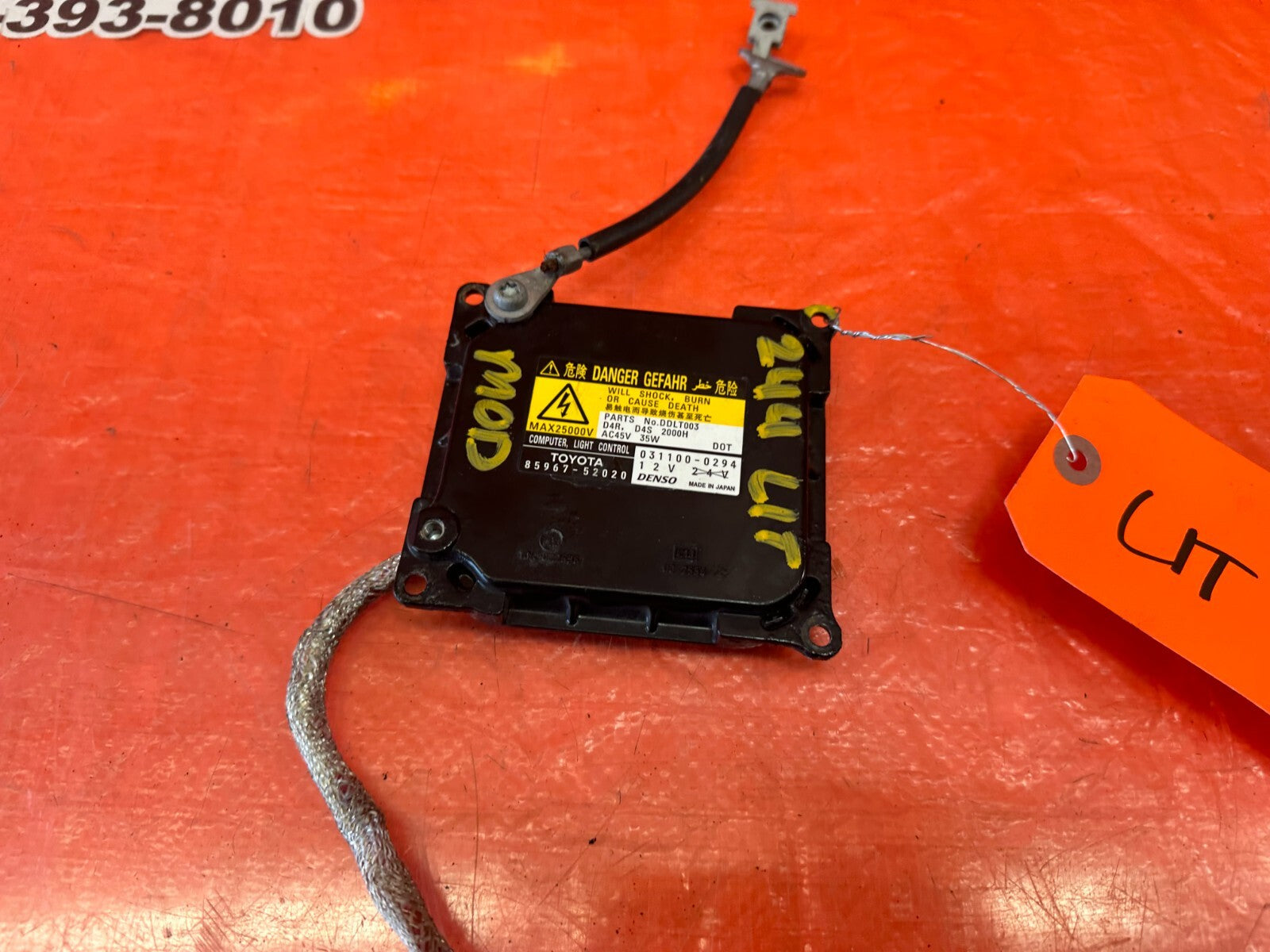 2009 09 LEXUS ES350   HID BALLAST   OEM FACTORY #2447