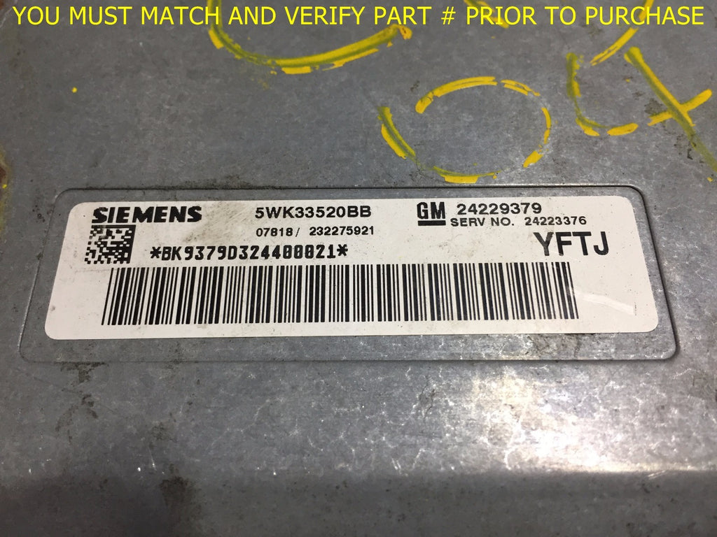 OEM 2004 CADILLAC CTS TRANSMISSION CONTROL MODULE TCM TCU 5WK33520BB 242293791