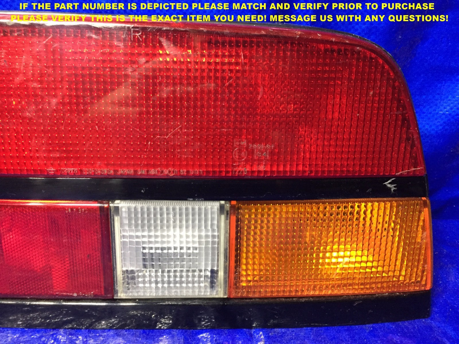 OEM 1984 1985 1986 NISSAN 300ZX PASSENGER RIGHT TAIL LIGHT IMPERFECTIONS3