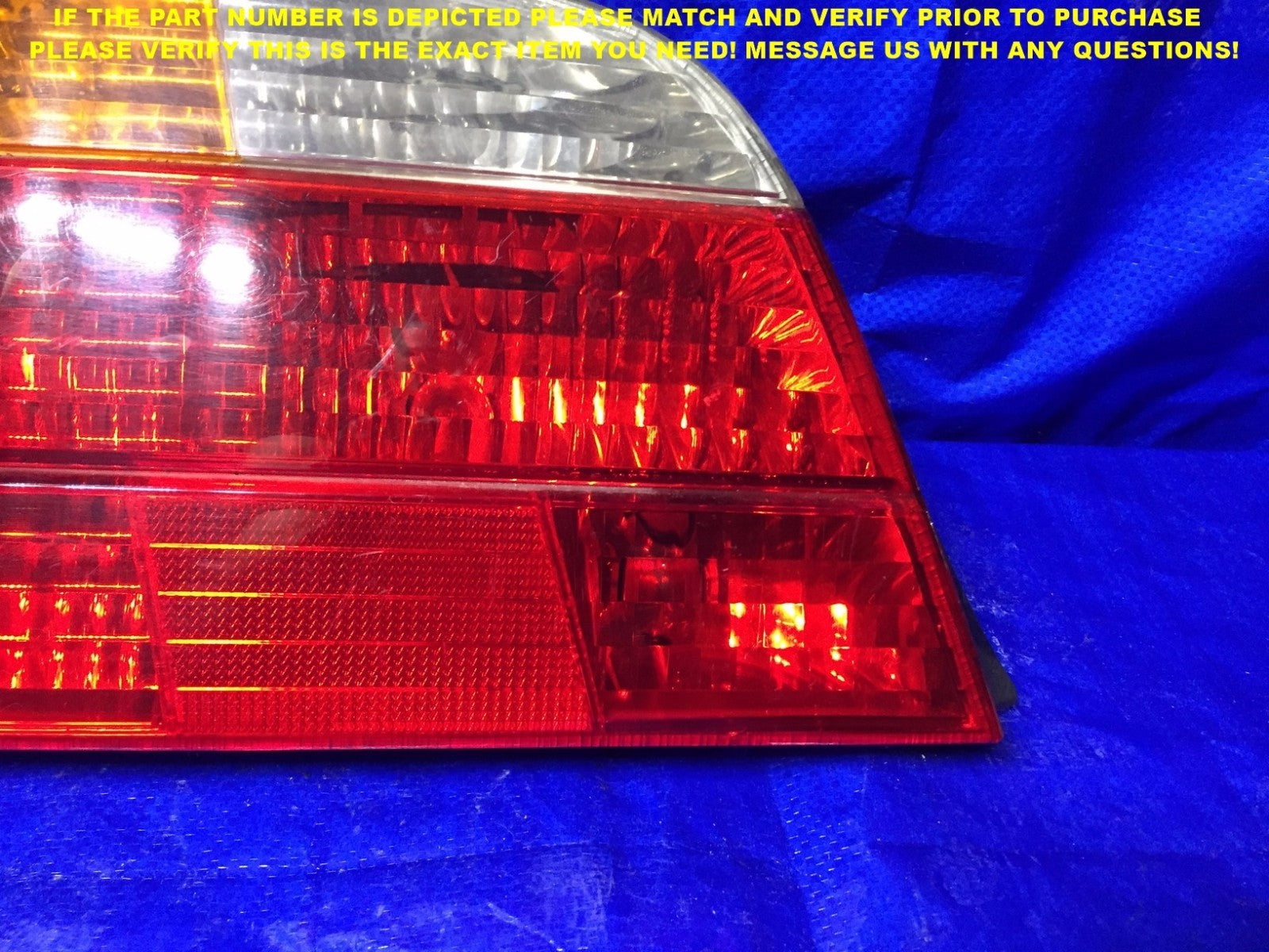 OEM 1999 2000 2001 BMW 740i 750i DRIVER LEFT TAIL LIGHT PART # 83791871