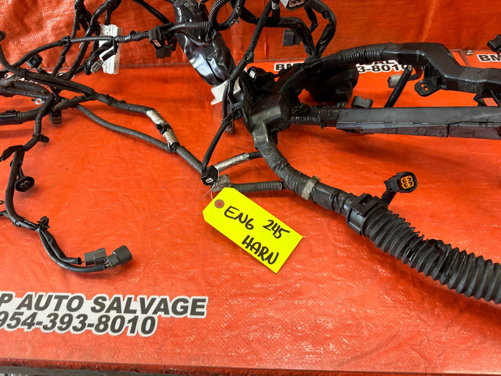 2010 INFINITI G37   VQ37VHR   6 SPEED MANUAL ENGINE HARNESS WIRING LOOM OEM 2456