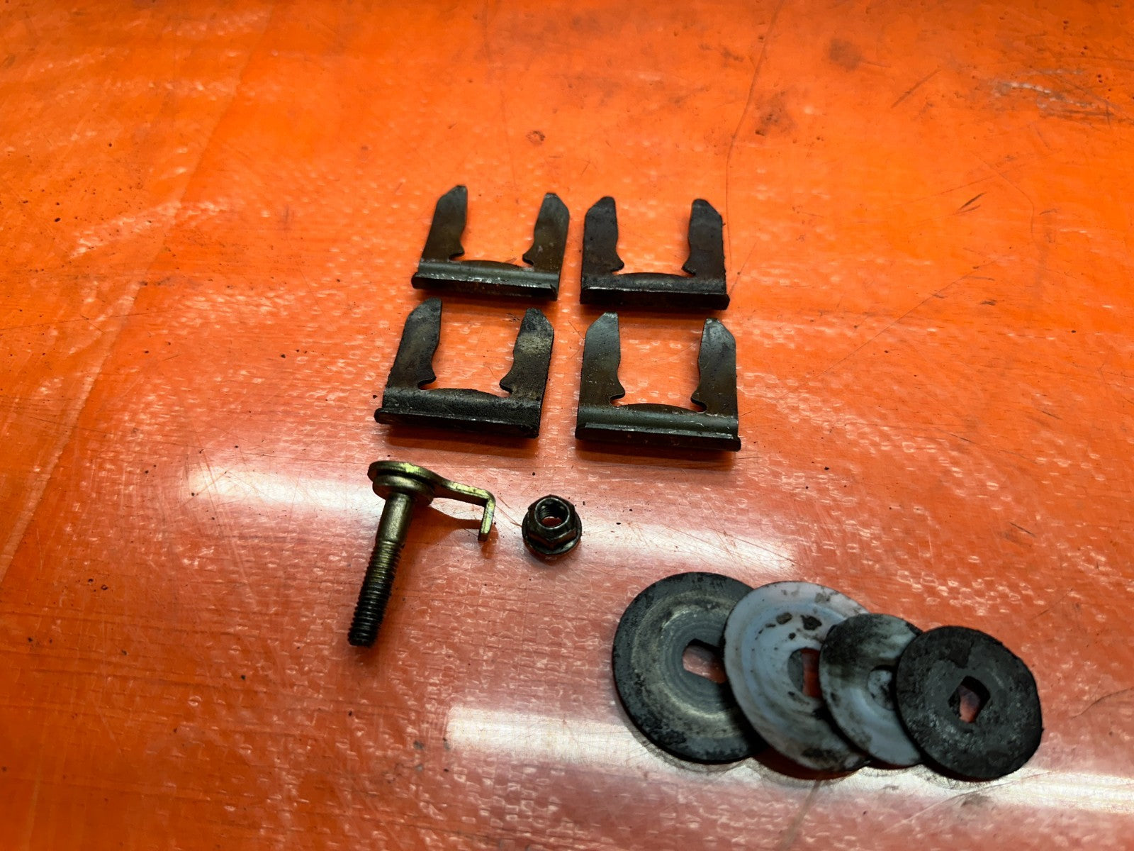 92 96 HONDA PRELUDE MT SHIFTER CABLE HARDWARE CLIPS PINS OEM #3325