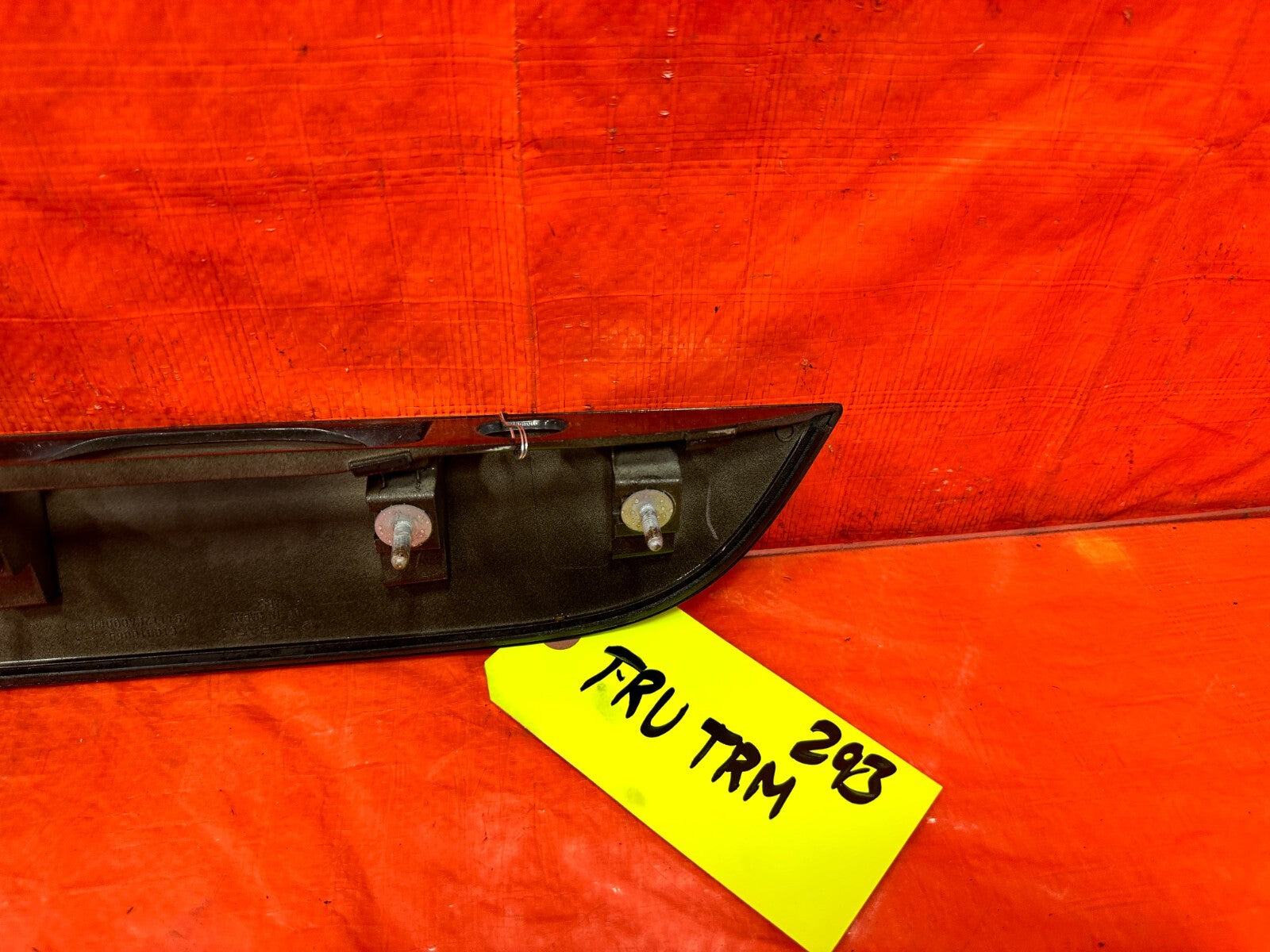 13 16 SCION FRS   REAR CENTER   TRUNK INSERT WITH SCION BADGE INSIGNIA OEM 2935