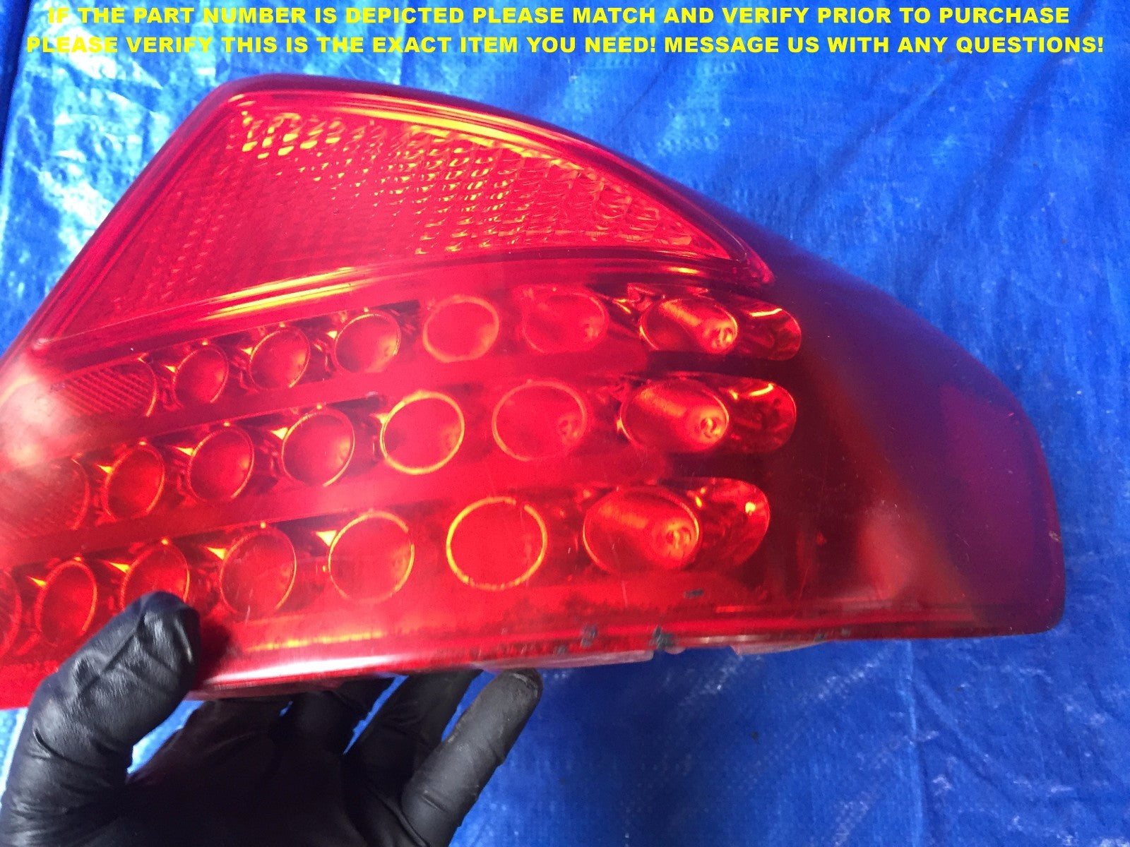 OEM 2003 2004 03 03 INFINITI  G35 4 DOOR SEDAN PASSENGER RIGHT TAIL LIGHT 7B3