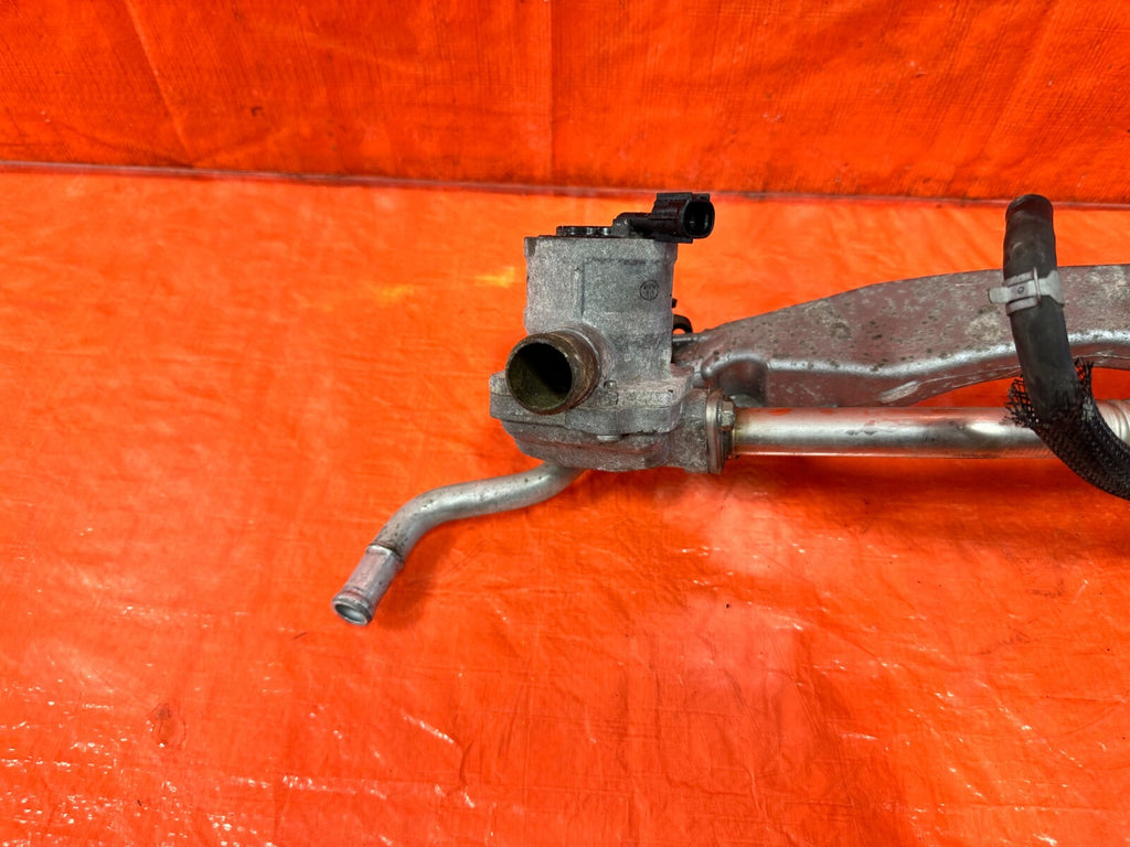 08 14 SUBARU IMPREZA WRX STI EJ257 ALUMINUM COOLANT PASSAGE LINES W/ SENSOR 2837
