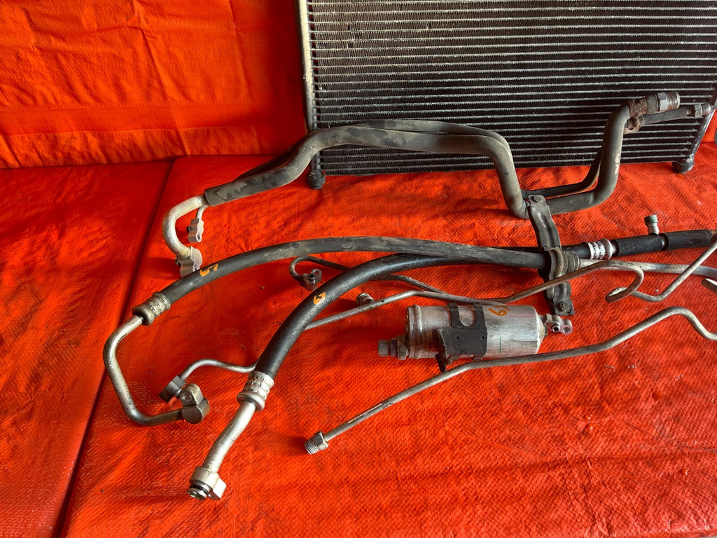 97 01 HONDA CR V CRV COMPLETE AIR CONDITIONING AC LINE SET W/ CONDENSER FAN #677