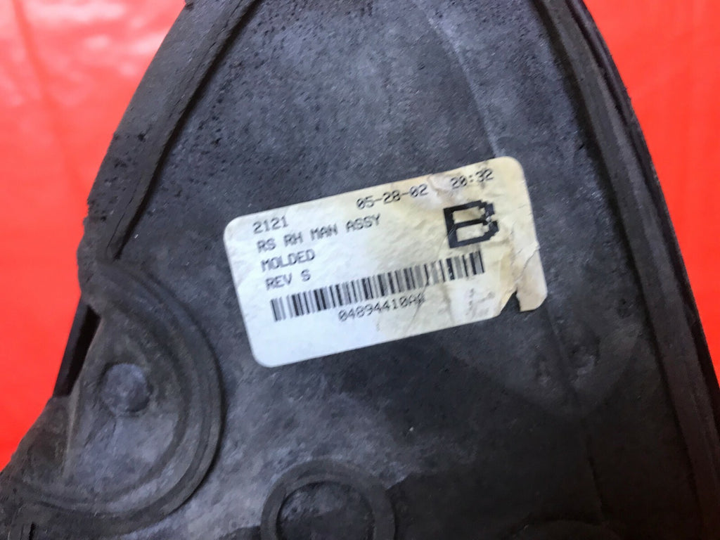 OEM 2001 01 DODGE CARAVAN PASSENGER RIGHT SIDE VIEW MIRROR   BLACK   MANUAL 7