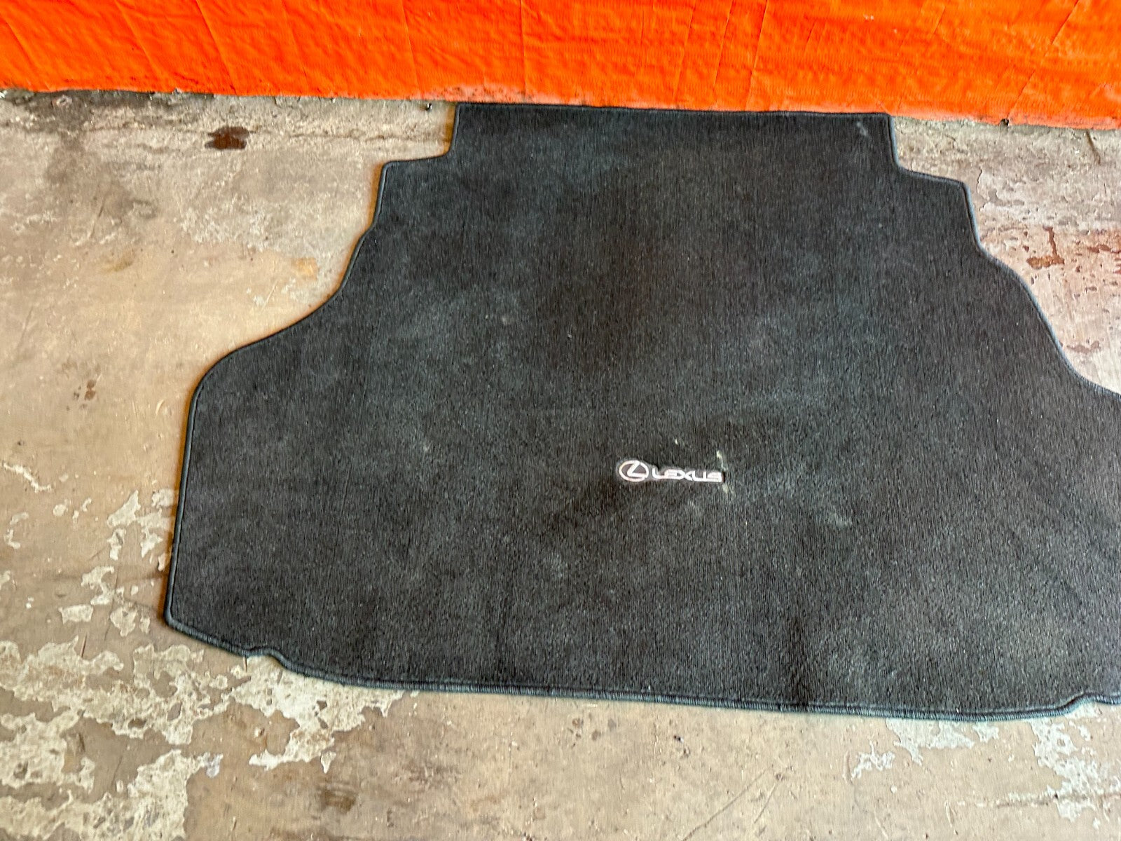 2009 09 LEXUS ES350   TRUNK CARPET RUG MAT W/ LEXUS LOGO   OEM FACTORY #2448