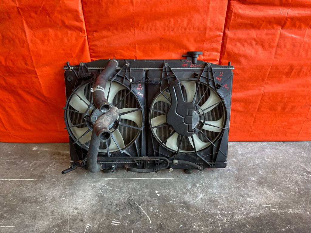 12 14 HONDA ODYSSEY   RADIATOR W/ COOLING FANS MODULES UPPER LOWER HOSES   OEM0