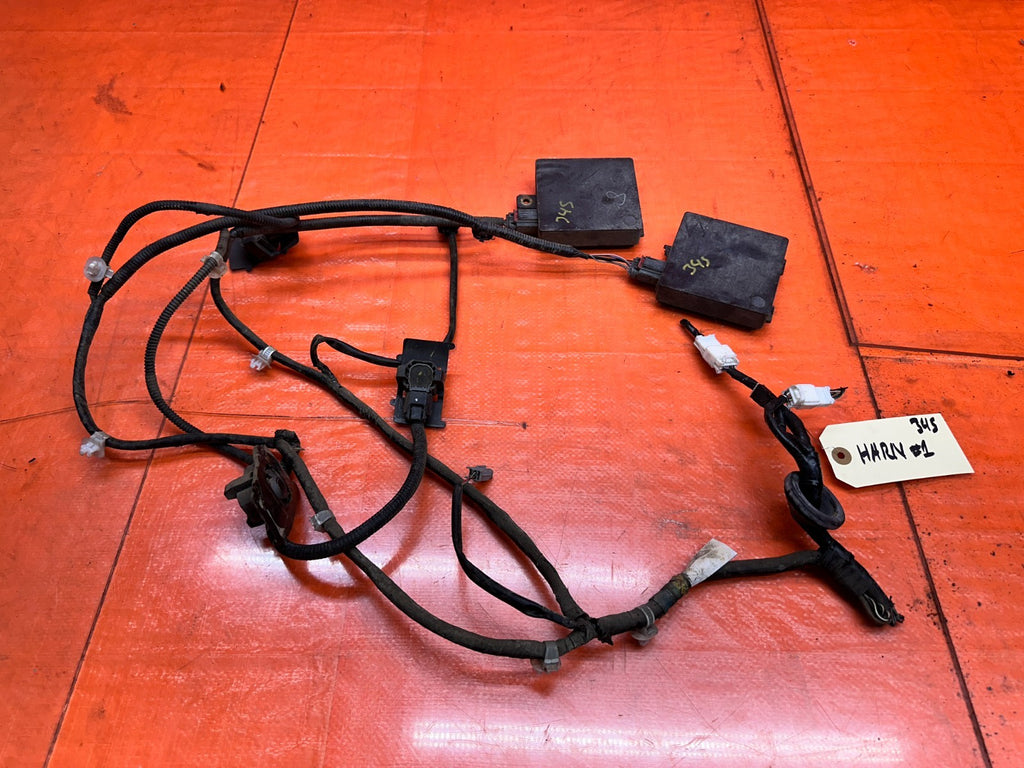 14-15 INFINITI Q50 3.7L AWD REAR BUMPER PARKING SENSORS HARNESS MODULE BOXES #340