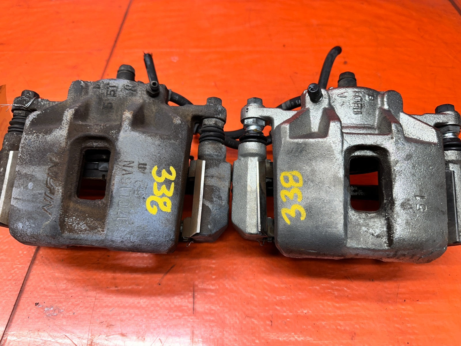 04-05 ACURA TSX 2.4L FRONT BRAKE CALIPERS PAIR LEFT DRIVER RIGHT PASS OEM #3388