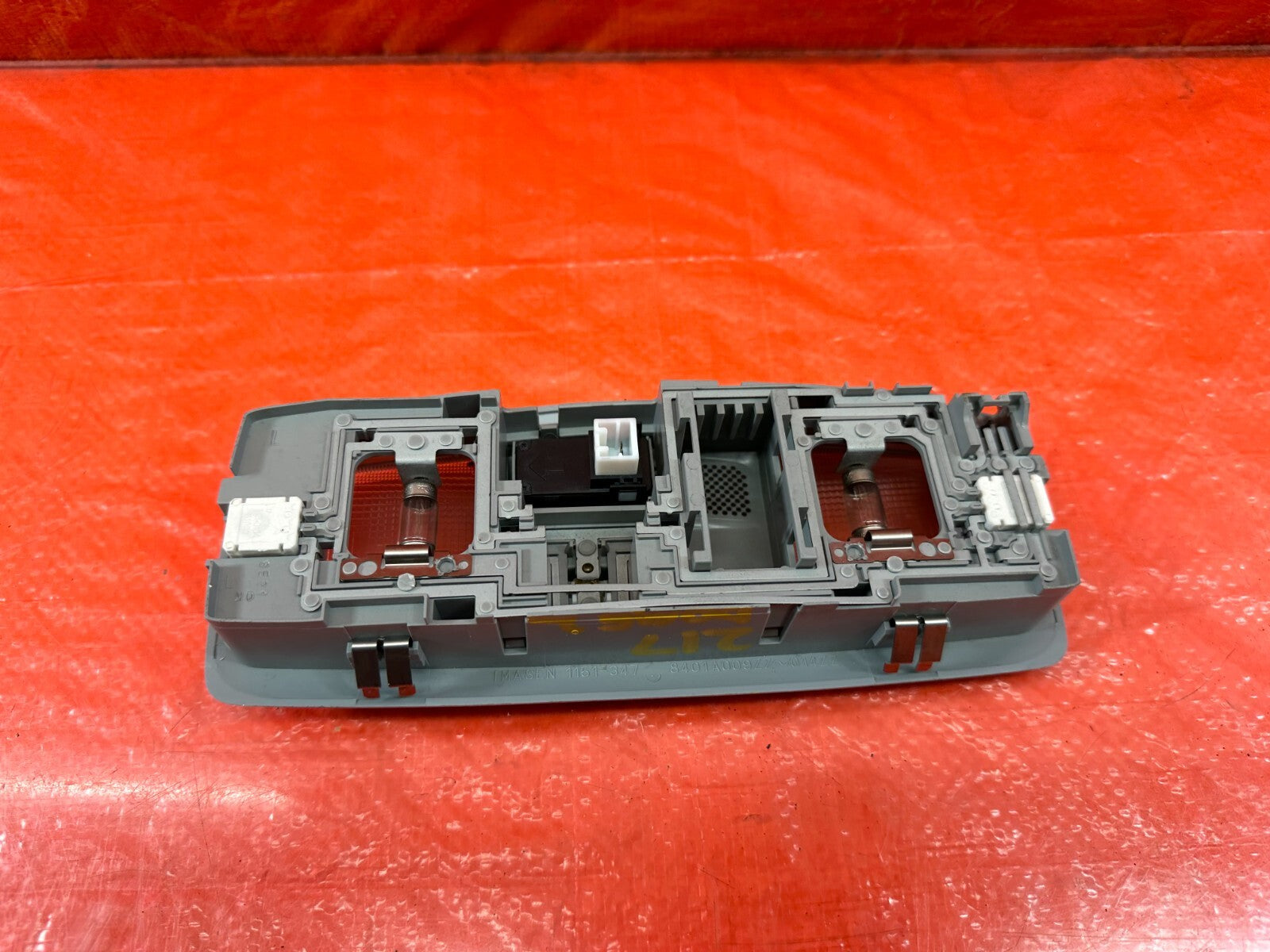 08 15 LANCER EVOLUTION X EVO 10 FRONT DOME MAP READING LIGHT LAMP GRAY OEM #2175